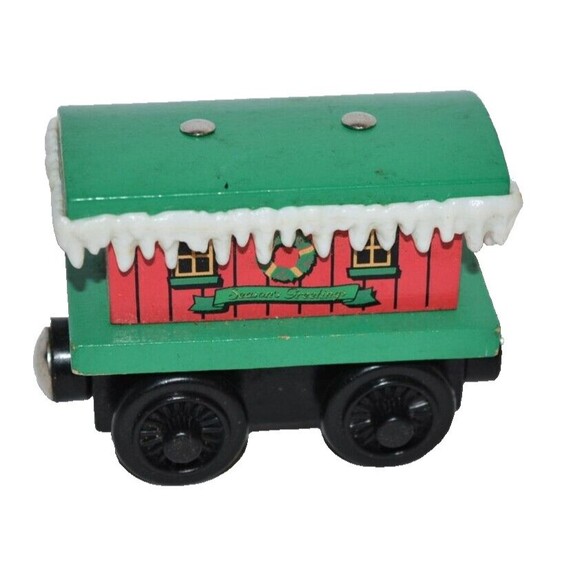 Thomas The Train Winter Caboose Wooden Railway Friends Season Greetings - Picture 1 of 7